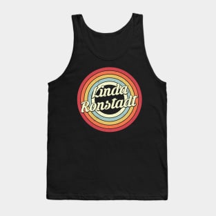 Linda Proud Name Retro Rainbow Tribute Tank Top